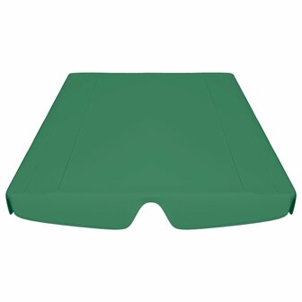 Vervangingsluifel voor schommelbank 188/168x145/110 cm groen 4