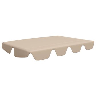 Vervangingsluifel voor schommelbank 150/130x105/70 cm beige 2