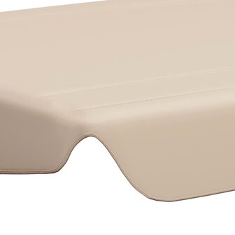 Vervangingsluifel voor schommelbank 150/130x105/70 cm beige 5