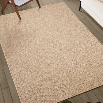 Vloerkleed ZIZUR binnen en buiten 80x150 cm jute look 3