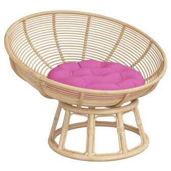 Zitkussen rond &Oslash; 60x11 cm oxford stof roze 3