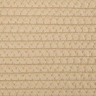 Opbergmanden 2 st &Oslash; 28x28 cm katoen beige en wit 8