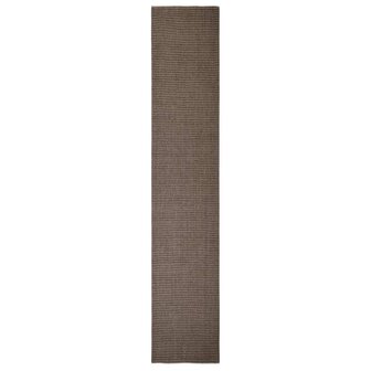 Vloerkleed 66x350 cm natuurlijk sisal bruin 2