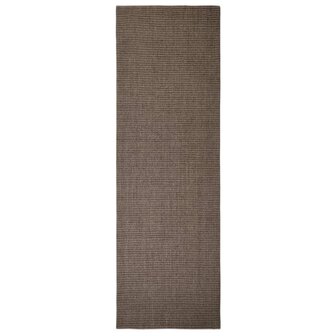 Vloerkleed 80x250 cm natuurlijk sisal bruin 2