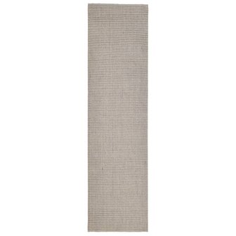 Vloerkleed 66x250 cm natuurlijk sisal zandkleurig 2