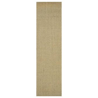 Vloerkleed 66x250 cm natuurlijk sisal groen 2