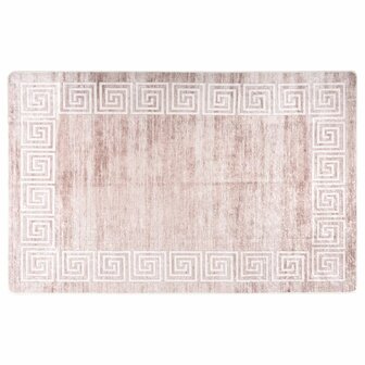 Vloerkleed wasbaar anti-slip 160x230 cm beige 1