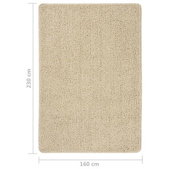 Vloerkleed shaggy anti-slip 160x230 cm cr&egrave;mekleurig 5