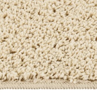 Vloerkleed shaggy anti-slip 200x290 cm cr&egrave;mekleurig 2