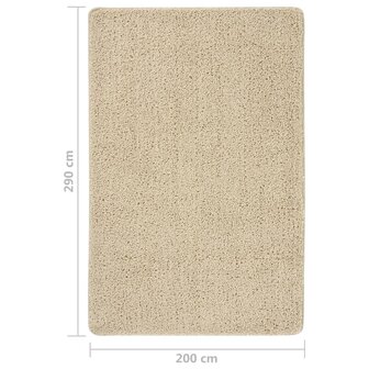 Vloerkleed shaggy anti-slip 200x290 cm cr&egrave;mekleurig 5