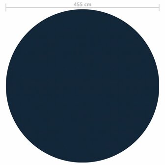 Zwembadfolie solar drijvend 455 cm PE zwart en blauw 5