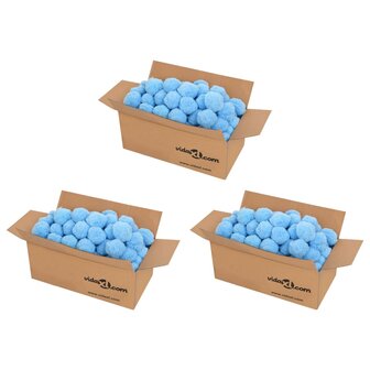 Zwembadfilterbolletjes antibacterieel 2100 g polyetheen blauw 1