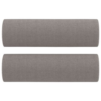 2-delige Loungeset met kussens stof taupe 5