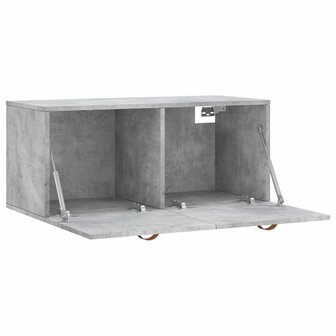 Wandkast 80x36,5x35 cm bewerkt hout betongrijs 6