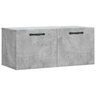 Wandkast 80x36,5x35 cm bewerkt hout betongrijs 2