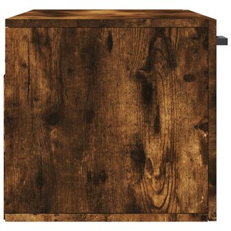 Wandkast 80x36,5x35 cm bewerkt hout gerookt eikenkleurig 7