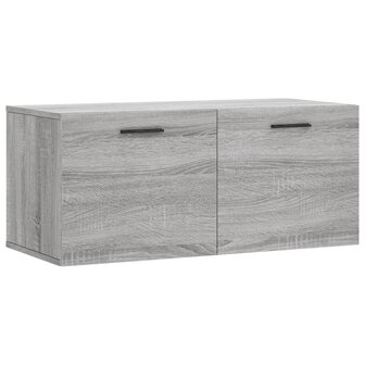 Wandkast 80x36,5x35 cm bewerkt hout grijs sonoma eikenkleurig 2