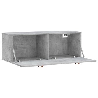 Wandkast 100x36,5x35 cm bewerkt hout betongrijs 6