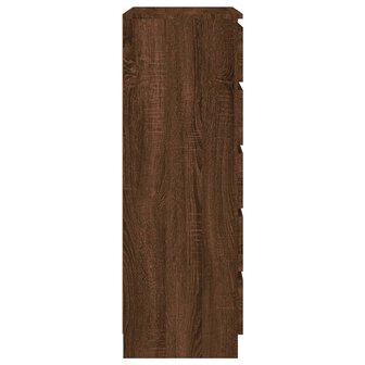 Ladekast 60x36x103 cm bewerkt hout bruin eikenkleur 8