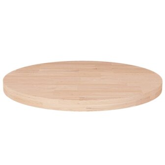 Tafelblad rond &Oslash;30x2,5 cm onbehandeld massief eikenhout 1