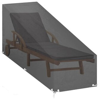 Ligbedhoezen 2 st met 12 oogjes 200x65x35/60 cm polyetheen 5