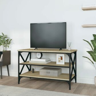 Tv-meubel 80x40x50 cm bewerkt hout sonoma eikenkleurig 3