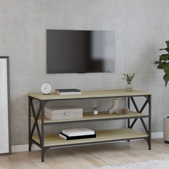 Tv-meubel 100x40x50 cm bewerkt hout sonoma eikenkleurig 1