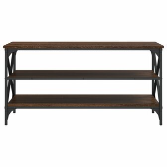 Tv-meubel 100x40x50 cm bewerkt hout bruin eikenkleur 5