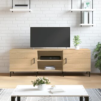 Tv-meubel 150x30x50 cm bewerkt hout sonoma eikenkleurig 1