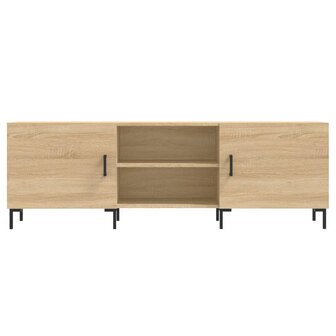 Tv-meubel 150x30x50 cm bewerkt hout sonoma eikenkleurig 5