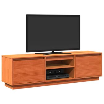 Tv-meubel 140x35x40 cm massief grenenhout wasbruin 4