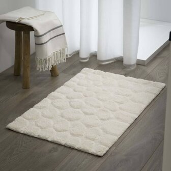 Sealskin Badmat Pebbles 60x90 cm katoen ivoorkleurig 1