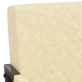 Fauteuil kunstleer cr&egrave;mekleurig 5