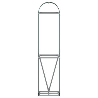 Haardhoutopslag 40x45x170 cm gegalvaniseerd staal groen 4