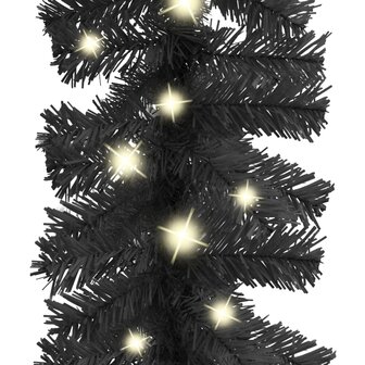 Kerstslinger met LED-lampjes 10 m zwart 4