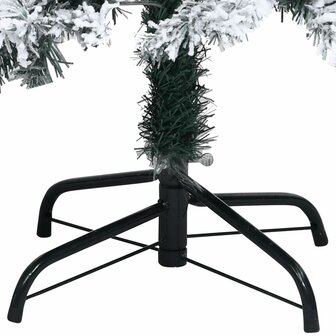 Kunstkerstboom met sneeuwvlokken 300 cm PVC groen 5