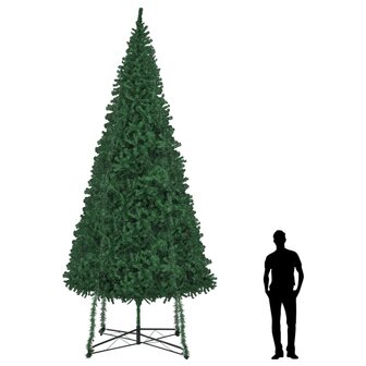 Kunstkerstboom met standaard 500 cm groen  7