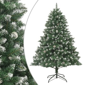 Kunstkerstboom met standaard 180 cm PVC 1