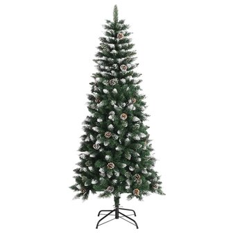 Kunstkerstboom met standaard 150 cm PVC groen 2