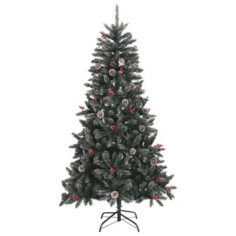 Kunstkerstboom met standaard 180 cm PVC groen 2