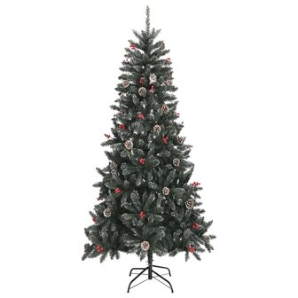 Kunstkerstboom met standaard 240 cm PVC groen 2