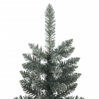 Kunstkerstboom met standaard smal 150 cm PVC groen 3