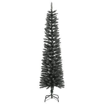 Kunstkerstboom met standaard smal 180 cm PVC groen 2