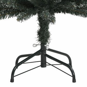 Kunstkerstboom met standaard smal 180 cm PVC groen 4