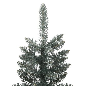 Kunstkerstboom met standaard smal 210 cm PVC groen 3