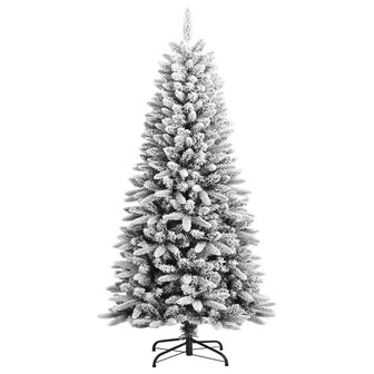 Kunstkerstboom met sneeuw 120 cm PVC en PE 2