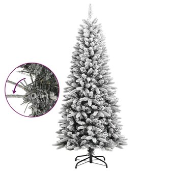 Kunstkerstboom met sneeuw 150 cm PVC en PE 6