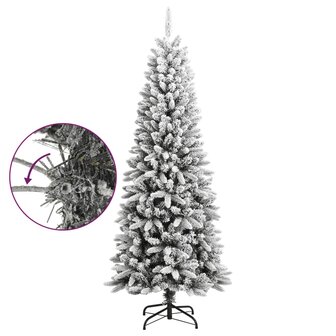 Kunstkerstboom met sneeuw 180 cm PVC en PE 6