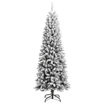 Kunstkerstboom met sneeuw 210 cm PVC en PE 2