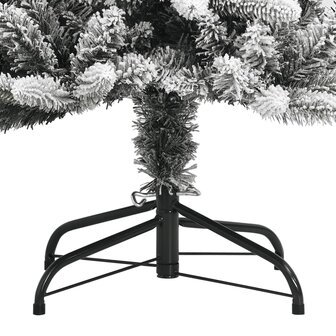 Kunstkerstboom met sneeuw 210 cm PVC en PE 4